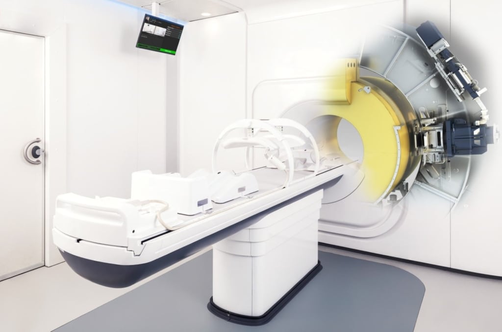 Acquisition d’un accélérateur de particules couplé à une IRM